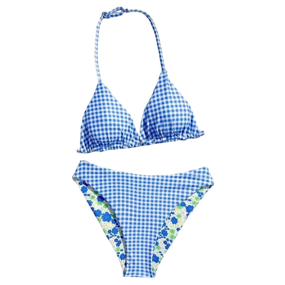 Bathing Suits For Two Piece, Girls Tankini Swimsuit Size 10-12 Rash Guard Swimwear Quick Dry Girls'swimwear Bikini Set Cute Summer Beach Swimwear