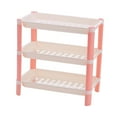 thumbnail image 3 of Rack de almacenamiento de mesa Organizador doméstico 3 estantes de las neumáticos Display de mesa Desarrollo de la estantería para el dormitorio de la Rosa, 3 of 8