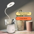 thumbnail image 1 of DEELLEEO Stepless Dimming LED Desk Lamp,3 Color Modes Rechargeable Modern Table Lamp,Eye-Caring Study Touch Control Flexible Gooseneck Lamp with Pen Holder and Phone Stand for Bedroom,Study Room,Dorm, 1 of 5