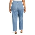 thumbnail image 2 of Terra & Sky Women's Plus Size Core Straight Leg Jeans, Available in Regular and Petite, 2 of 5