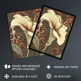 thumbnail image 3 of Single White Cala Lily Flower Art Nouveau Painting Pastel Colour Teal Green Red William Morris Style Patterns Colourful Bright Floral Modern Artwork Art Print Framed Poster Wall Decor 12x16 inch, 3 of 5