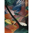thumbnail image 2 of Franz Marc 14x18 Black Ornate Wood Framed Double Matted Museum Art Print Titled - Deer in the Forest II (1912), 2 of 5