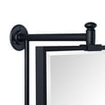 thumbnail image 6 of TEHOME Black Beveled Rectangle Pivot-N-View Bathroom Vanity Mirror 14x22", 6 of 6