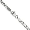 thumbnail image 4 of 14K White Gold 2.9mm Flat Beveled Curb Chain, 4 of 5