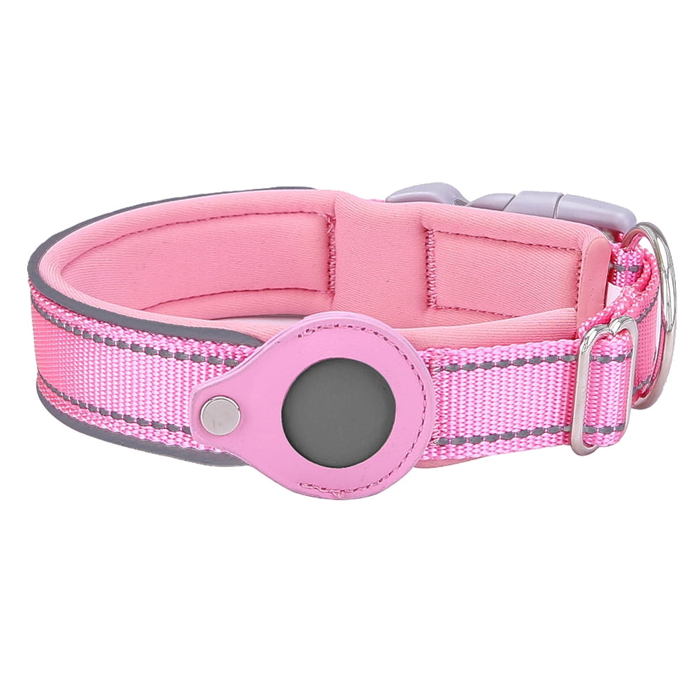 Reflective Airtag Dog Collar With soft Neoprene our durable Airtag