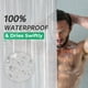 thumbnail image 4 of Cortina de ducha AmazerBath de plástico PEVA 180 x 180 cm impermeable, 4 of 9