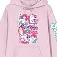 thumbnail image 6 of Scooby-Doo Mystery Inc. Floral Art Long Sleeve Cradle Pink Adult Hooded Sweatshirt-Medium, 6 of 7