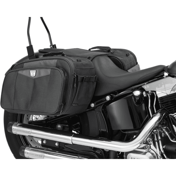 One Size Black Set of 2 Kuryakyn 5208 Motorcycle Luggage 