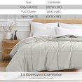 thumbnail image 2 of Southshore Fine Living, Inc. California/King Size Comforter, King Size Bedspread, Light Grey, 2 of 9
