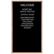 Aarco AOFD1218. Framed Letter Board Message Center. Frame is Oak