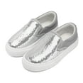 thumbnail image 2 of Toddler Sneakers for Girls Boys, Kids Canvas Low Top Slip On Sparkle Glitter Shoes Fashion Walking Casual Shoes, 2 of 7