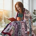 thumbnail image 3 of LHSHID to My Sister Blanket Birthday Gifts Quilt Ultra Soft Micro Fleece Throw Blankets for Thanksgiving Christmas Bed Sofa Travel Beach 60x80in, 3 of 6