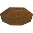 thumbnail image 3 of 29 1/8"OD x 2 1/4"ID x 1 1/8"P Spring Octagonal Ceiling Medallion (Fits Canopies up to 3"), Hand-Painted Smokey Topaz, 3 of 6