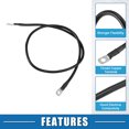 thumbnail image 3 of Unique Bargains 6 AWG Gauge Battery Cable 91cm 3FT Car Battery Inverter Cable with 5/16 Inch Lugs Pure Copper Black, 3 of 6