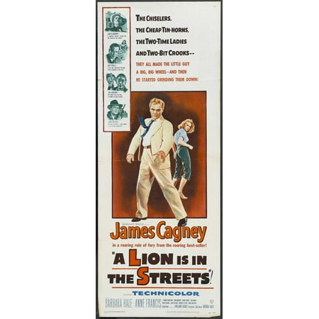 A Lion is in the Streets POSTER (14x36) (1953) (Insert Style A)