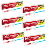 Jeffers Ivermectin Gel Dewormer for Horses - Apple Flavored, Broad Spectrum Dewormer Paste - Effective Parasite Control for Worms, Pinworms, Bots & More - Safe for All Equine, 6 Pack