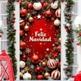 thumbnail image 4 of NWOKYZGH Merry Xmas Door Cover - Christmas Door Decorations Banner for Photography Background, Winter Holiday, Xmas Eve Party Photo Booth Prop, 4 of 6