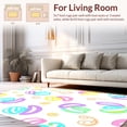 thumbnail image 2 of ODIKA 3'x5' Machine Washable Non-Slip Area Rug, Pastel Prism Spiral With Whimsical Swirls High Traffic Rug, Pink, 498771, 2 of 7