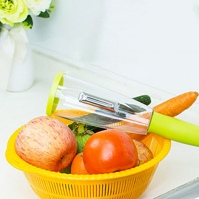 Ludlz Vegetable Peeler with Container, Kitchen Peeler Slicer Shredders ,  Dishwasher Safe Julienne Peeler for Veggies and Fruits