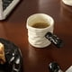 thumbnail image 1 of Cafetera graduada, pequeña jarra para leche, con recipiente graduado para leche, taza para extracción de espresso, taza medidora de cerámica delicada, jarra para leche, tazón de cerámica para leche, 1 of 6