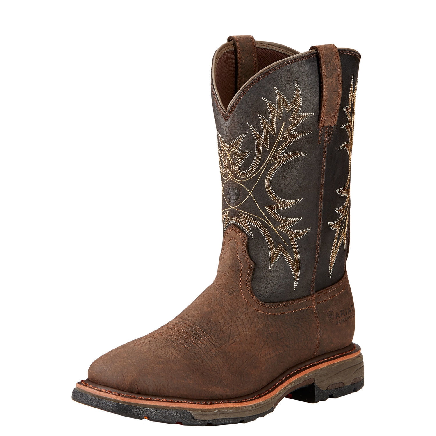 mens square toe work boot