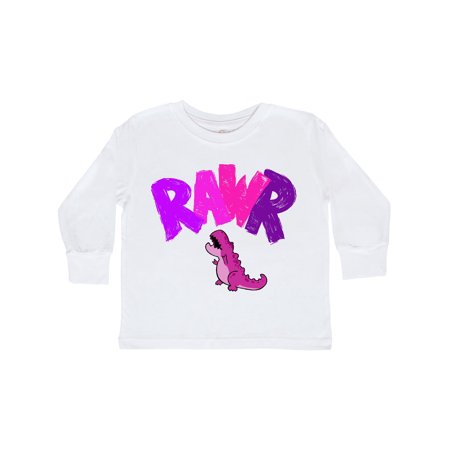 

Inktastic Lil Purple Tyrannosaurus Rawr Gift Toddler Boy or Toddler Girl Long Sleeve T-Shirt