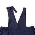 thumbnail image 5 of HILEELANG Girls School Uniform Jumper Dress, Adjustable Strap Pinafore Dress with Pockets for Little Big Girls 4-13Y Navy, 5 of 6