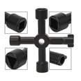 thumbnail image 3 of Juego de 1 llave multiusos de 4 vías para fontanero, 3 of 5