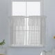 thumbnail image 5 of Cenefa de gasa bordada de 1 panel para ventanas, cortinas para privacidad del hogar B blanco, 5 of 8