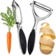 thumbnail image 1 of Vegetable Peeler, Peeler Stainless Steel, Y & I Shapes Swivel Peeler, Ergonomic Non-Slip Handle & Sharp Swivel Blade for Kitchen Vegetables Fruits Pee, 1 of 5