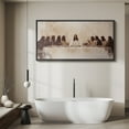 thumbnail image 5 of Large Framed Canvas Print The Last Supper Wall Art Decorative Ready to Hang Painting for Living room Bedroom - 60"x30" Black Frame, 5 of 9