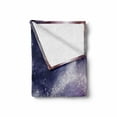 thumbnail image 2 of Universe Soft Flannel Fleece Blanket, Nebula and Planet Cosmic Galactic Outer Space Night Sky Starry Fantasy, Cozy Plush for Indoor and Outdoor Use, 60" x 80", Navy Blue White Coral, by Ambesonne, 2 of 6