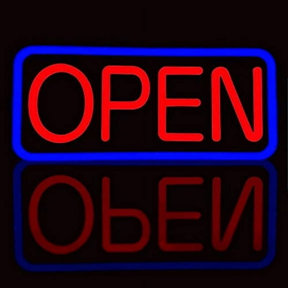 Open Sign For Business LED Neon Technology 21" Large Light Bright for Restaurant Bar Store Shop Supermarket Office Club