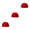 thumbnail image 4 of Gorro Gran Textura Colores Surtidos A Prueba De Frío Cómodo Gorro De Lana Multiusos Transpirable Cooling Skull Caps Rojo Qarigey, 4 of 6