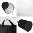 thumbnail image 2 of Lukts Color Musical Notes for Round Dirty Clothes Basket, Waterproof Dirty Storage Bag Suitable for Home, Bathroom, Car Trunk-Medium, 2 of 6