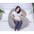 thumbnail image 4 of Almohada de Embarazo Midle One Gris Oscuro Forma de C para Maternidad y Mujeres Embarazadas, 4 of 6