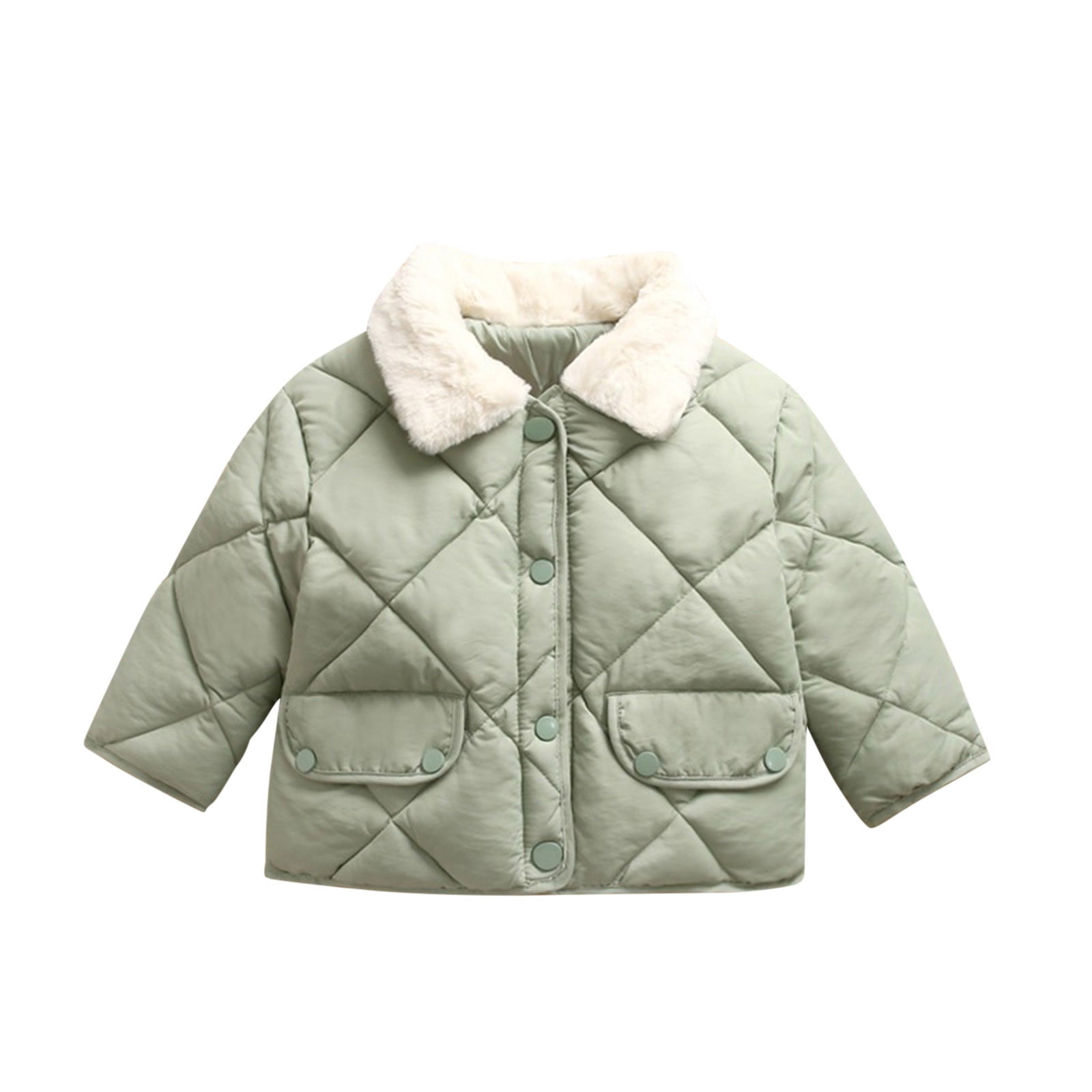 TAIAOJING Baby Girls Jacket Toddler Kids Boys Winter Warm Solid Coats
