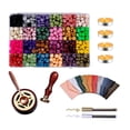 thumbnail image 1 of Awdenio Wax Castings Wrapped In 24 Color Wax Beads With Pads Metal Pens Envelopes Spoo, 1 of 8