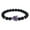 Black, variant on Amethyst Bracelet Purple Crystal Original Stone Bracelet for Men and Women Simple New Elastic Rope Bead String Bracelet for Men and Women