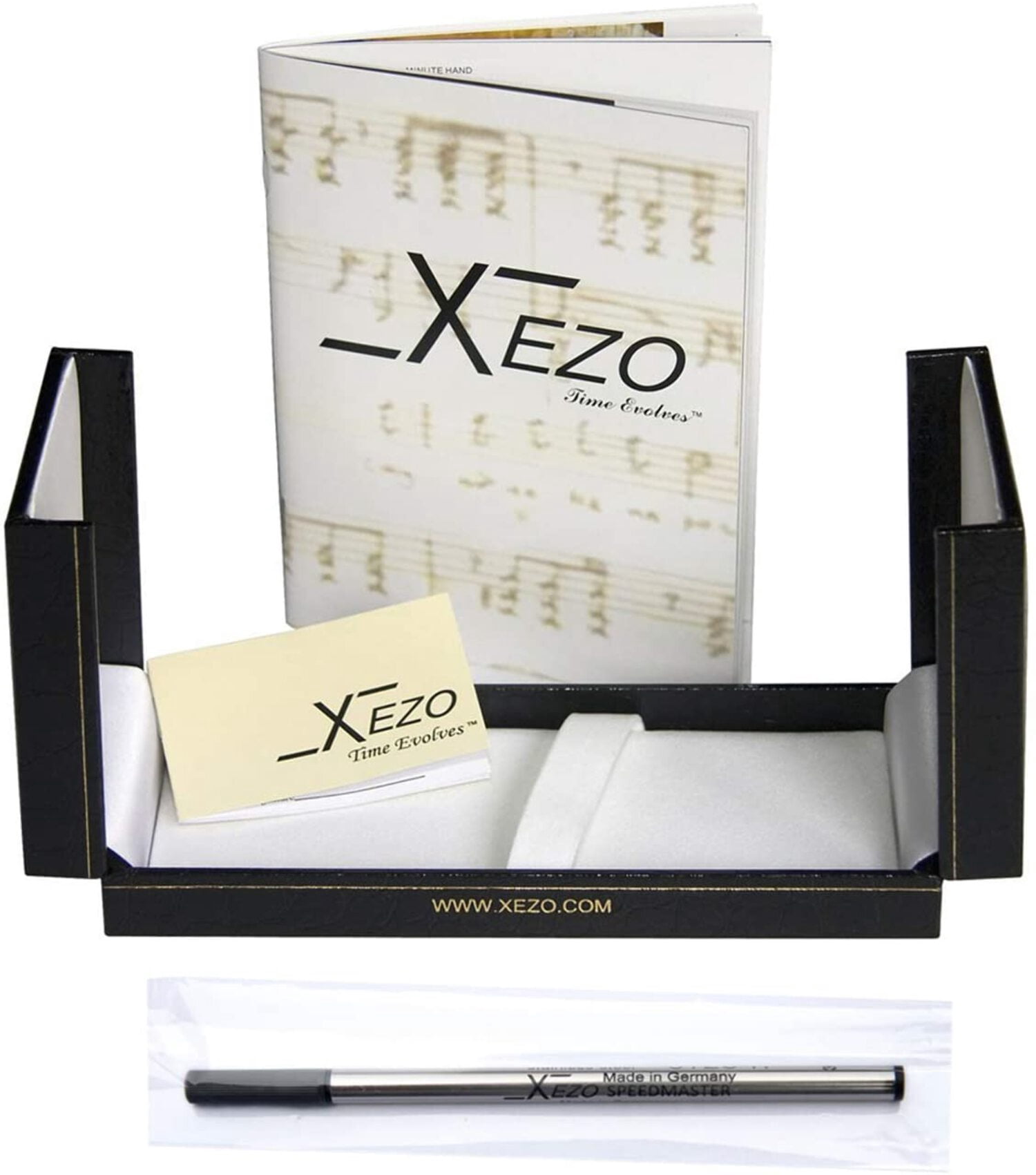 Xezo Xezo Maestro® 18K Gold Plated Rollerball Pen - Oceanic White Mother of Pearl