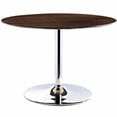 thumbnail image 2 of Modway Rostrum Round Dining Table with Pedestal Base in Walnut, 2 of 4