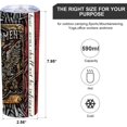 thumbnail image 5 of Patriotic USA Flag Birthday Gifts for Men Women Dad Grandpa Him - 2nd Second Amendment Eagle Insulated Skinny Tumblers Cup - Cool Coffee Mug with Lid 20oz, 5 of 6