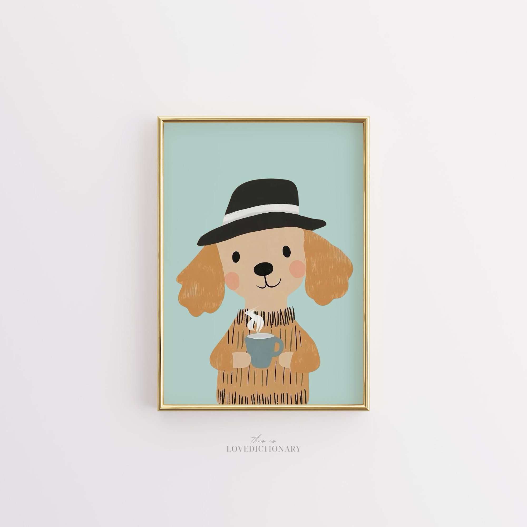 Nursery Wall Art For Kids Cute Illustration For Playroom Toddler Room Poster Baby Room Decor Whimsical Childrens Wall Print , Poster Only