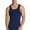 Navy, variant on Mens Workout Stringer Tank Tops Gym Bodybuilding Shirts Breathable Comfort Quick Dry Fit(White,4XL)