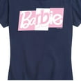 thumbnail image 3 of Barbie - Pink and White Block Mixed Font Logo - Women's Short Sleeve Graphic T-Shirt, 3 of 5