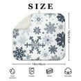 thumbnail image 4 of Blue Christmas Snowflake Pattern Dish Drying Mat for Kitchen 1 Pack, Ultra Absorbent Microfiber Dishes Drainer Mats,16x18in(41x46cm), 4 of 6