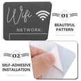 thumbnail image 3 of Milisten Cartel Acrílico Negro Para WiFi Con Base Resistente Para Uso En Casa, 3 of 6