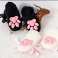 thumbnail image 7 of Fuzzy Cute Cat Paw Socks, Cozy 3D Paw Pad Toe Beans Socks for Women(Black), 7 of 7