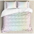 thumbnail image 3 of Farmhouse Decor Twin Size Duvet Cover Set, Gradient Downpour Figure in Large Spectrum Spotted Little Liquids Wet Home Decor, Decorative 2 Piece Bedding Set with 1 Pillow Sham, Multi, by Ambesonne, 3 of 3