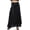 Black, variant on Amazhiyu Women's 100% Linen A-line Maxi Skirt with Matching Belt Summer Casual